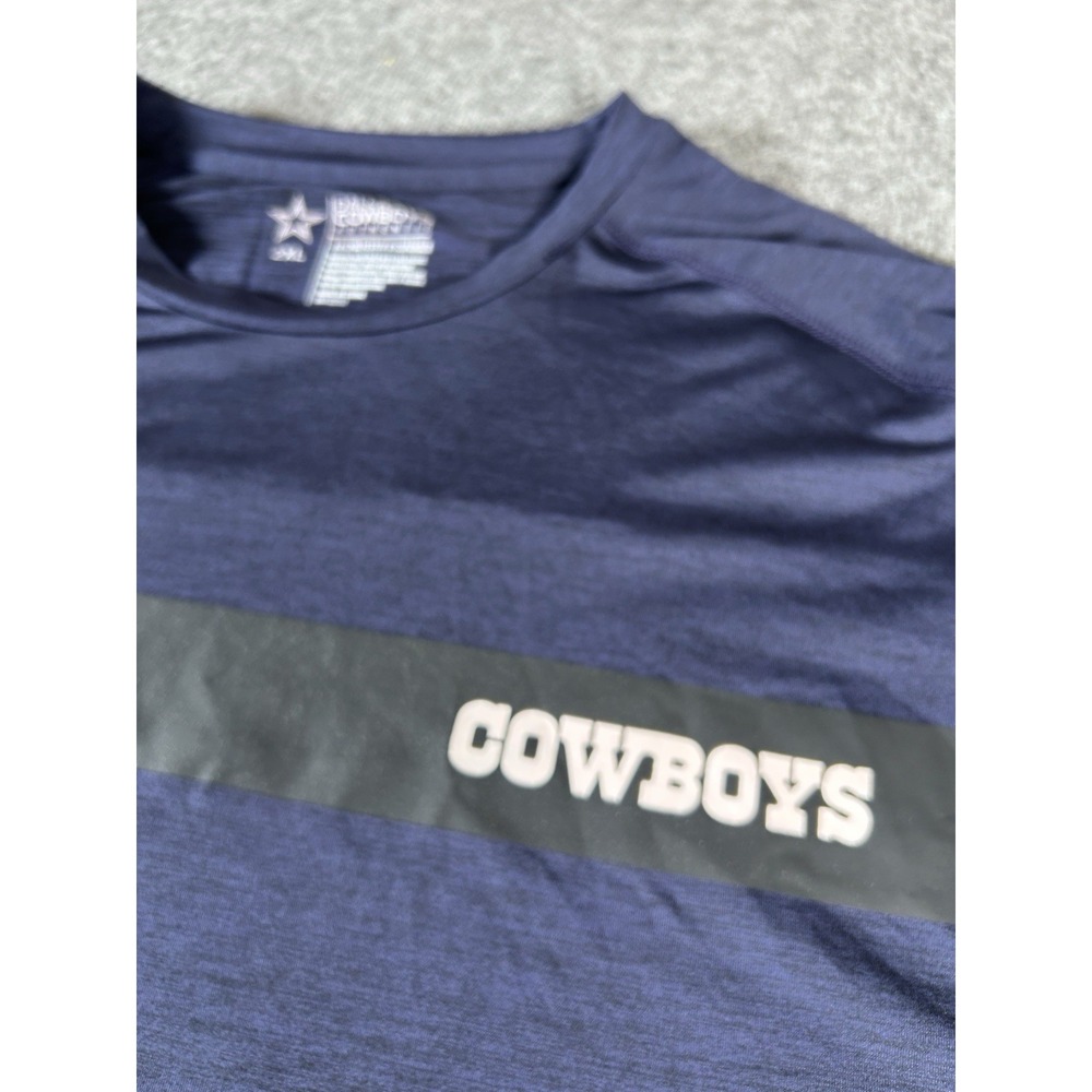 Dallas Cowboys Authentic NFL Football Long Sleeve Men's 2XL Blue Performance
